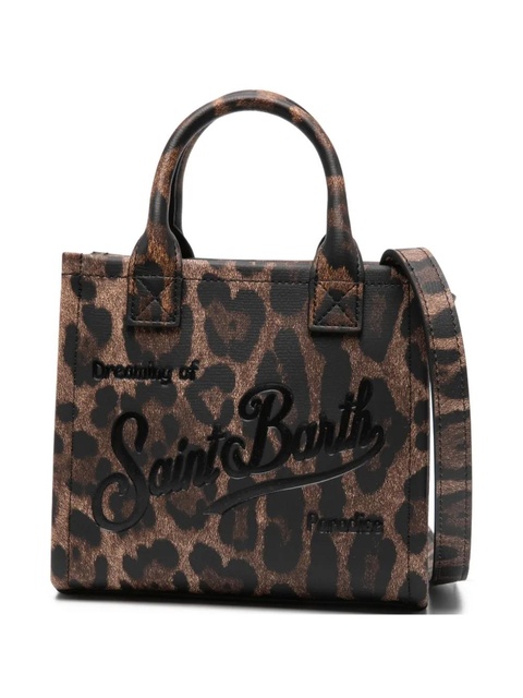 MC2 Saint Barth leopard print top handle tote bag - Brown - zdjęcie produktu nr 1