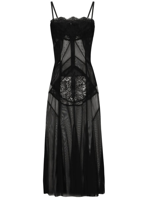 Dolce & Gabbana semi-sheer dress - Black - zdjęcie produktu nr 2