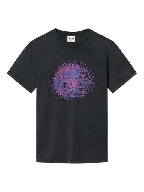 MARANT ÉTOILE Zoeline graphic T-shirt - Black - zdjęcie produktu nr 1