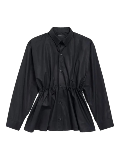 Balenciaga cotton shirt mini dress - Black - zdjęcie produktu nr 2