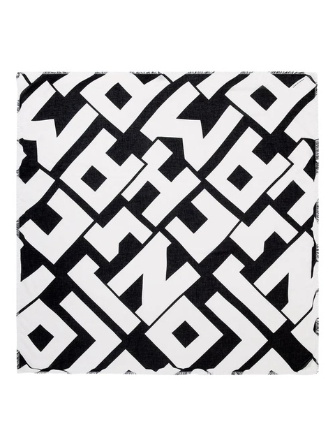 Longchamp fringed scarf - Black - zdjęcie produktu nr 1