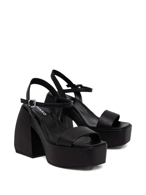 PINKO 120mm platform heeled sandals - Black - zdjęcie produktu nr 1