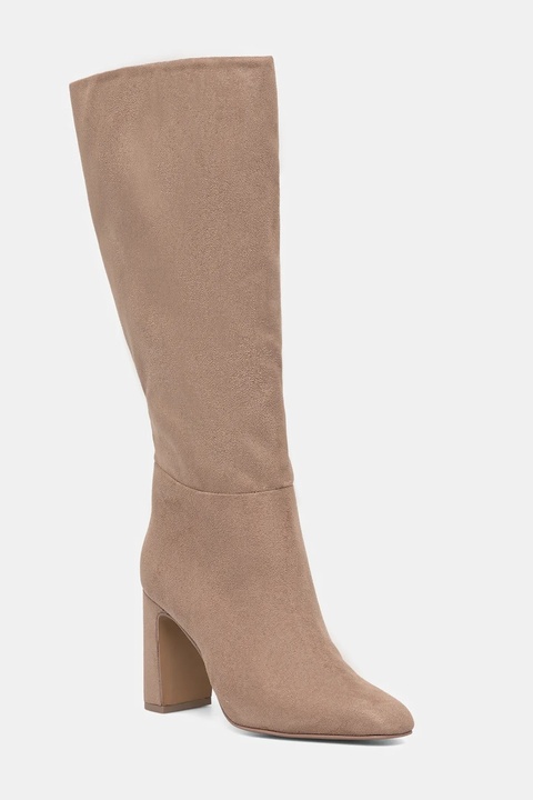 Steve Madden kozaki Speedway damskie kolor beżowy na słupku 11003284 - zdjęcie produktu nr 1