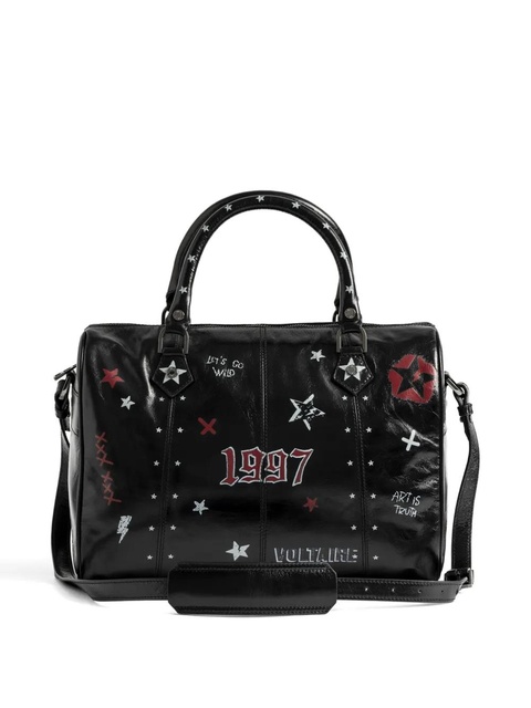 Zadig&Voltaire Sunny Mood Punk star-print leather tote bag - Black - zdjęcie produktu nr 2