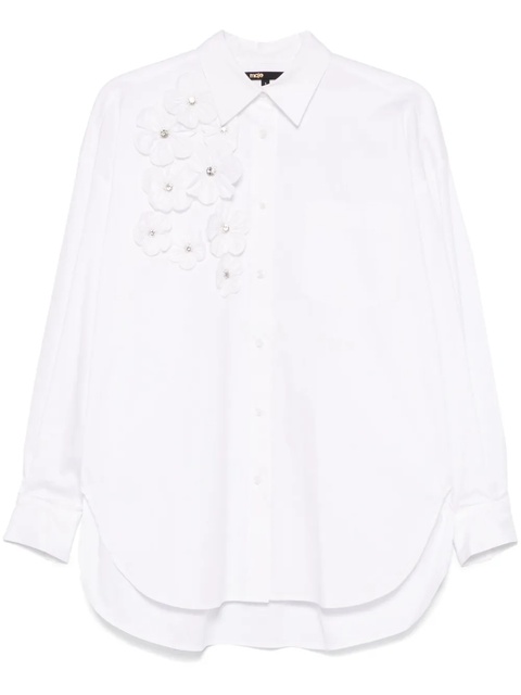 Maje floral-appliqué shirt - White - zdjęcie produktu nr 1