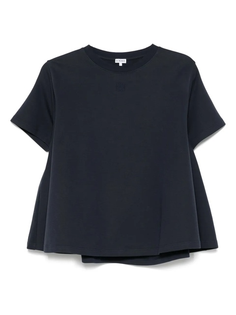 LOEWE Anagram-embroidered T-shirt - Blue - zdjęcie produktu nr 1