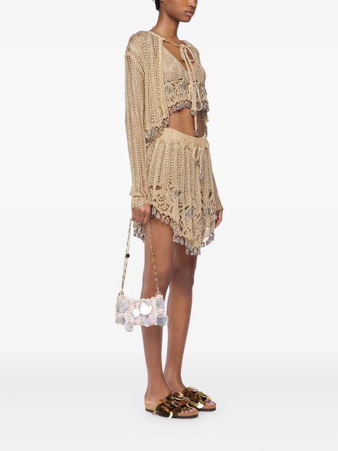Rabanne crochet-knit cardigan - Gold - zdjęcie produktu nr 2