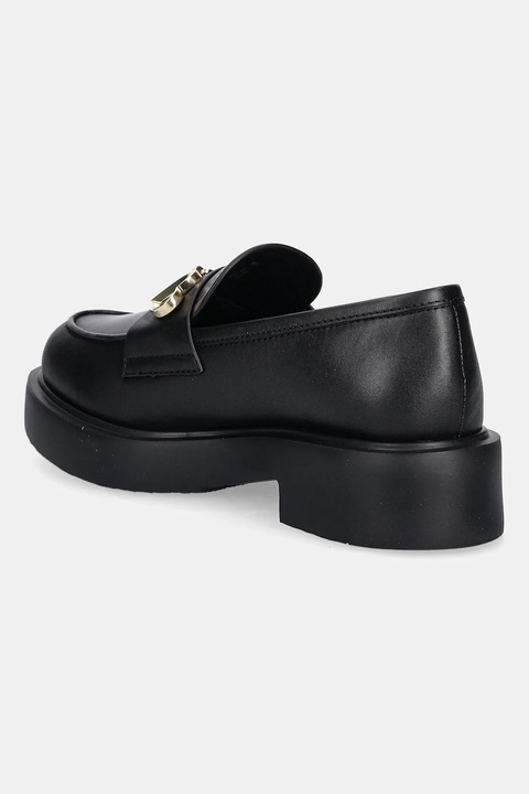 Love Moschino mokasyny skórzane damskie kolor czarny na platformie JA10094G1NIA0000 - zdjęcie produktu nr 1