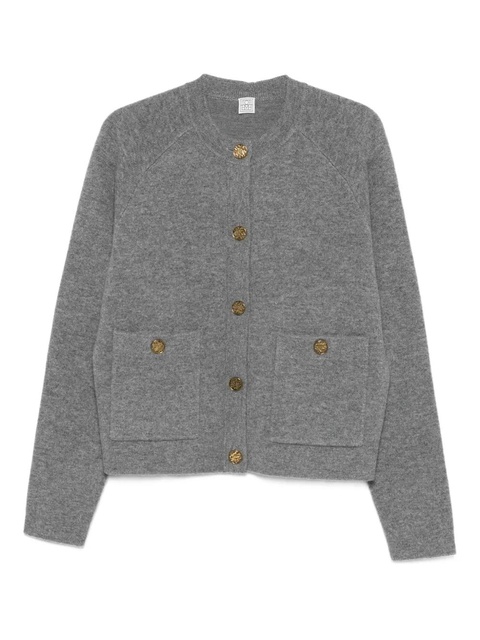 TOTEME buttoned patch-pocket cardigan - Grey - zdjęcie produktu nr 1