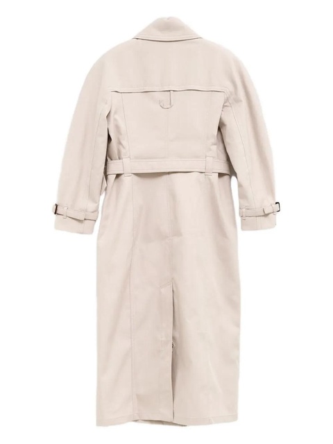 Jacquemus double-breasted belted trench coat - White - zdjęcie produktu nr 2