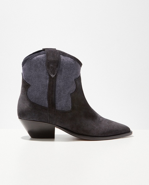 ISABEL MARANT - Kowbojki Demar Faded Black - zdjęcie produktu nr 1
