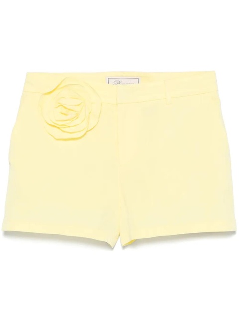 Blumarine floral-appliqué shorts - Yellow - zdjęcie produktu nr 1