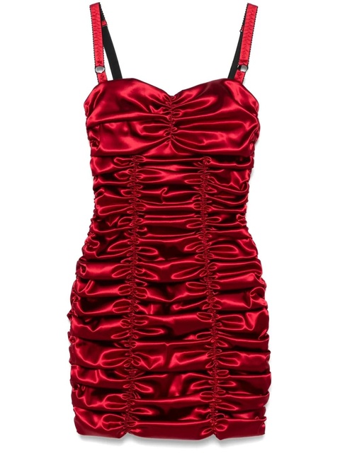 Dolce & Gabbana draped satin minidress - Red - zdjęcie produktu nr 1
