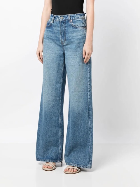 Reformation Cary high-rise wide-leg jeans - Blue - zdjęcie produktu nr 2