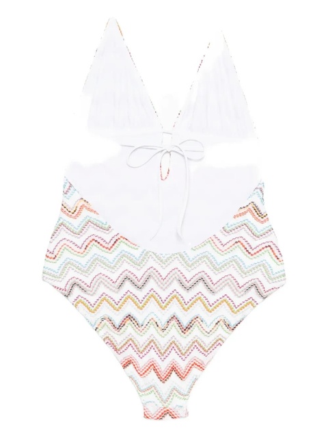 Missoni zig-zag swimsuit - White - zdjęcie produktu nr 1