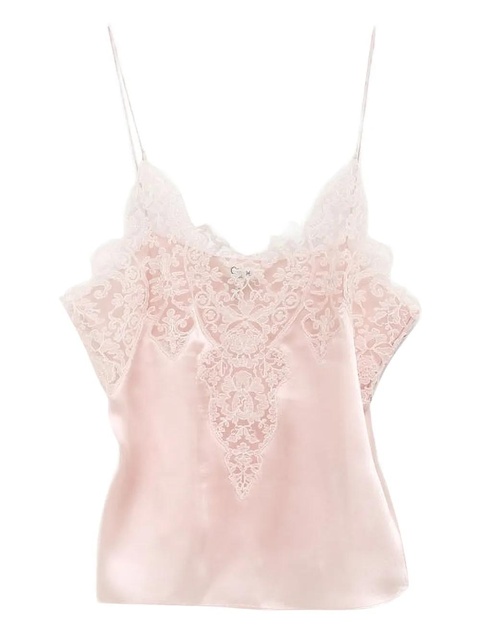 Chloé lace silk top - Pink - zdjęcie produktu nr 1