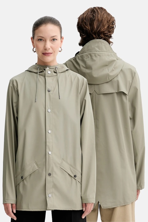 Rains kurtka 12010 Jacket kolor zielony przejściowa 12010 - zdjęcie produktu nr 1