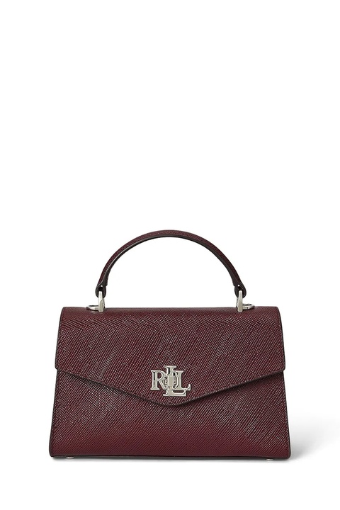 Lauren Ralph Lauren torebka skórzana kolor bordowy 431966765 - zdjęcie produktu nr 1