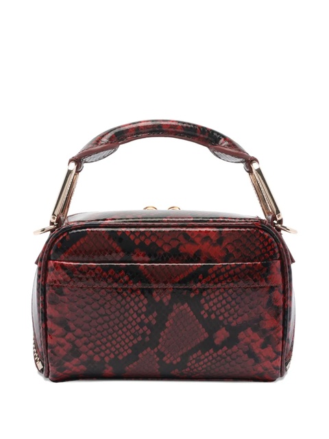 Essentiel Antwerp mini Bobbi snake-print top-handle clutch bag - Red - zdjęcie produktu nr 2