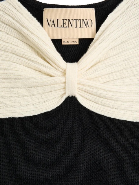 Valentino Garavani bow wool sweater - Black - zdjęcie produktu nr 2