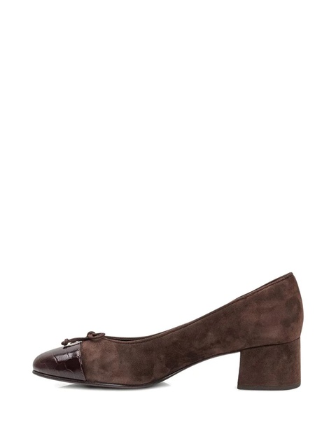 Tory Burch 45mm suede heeled pumps - Brown - zdjęcie produktu nr 2