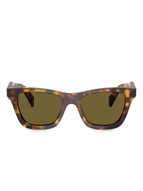 Prada Eyewear tortoiseshell square-frame sunglasses - Green - zdjęcie produktu nr 1