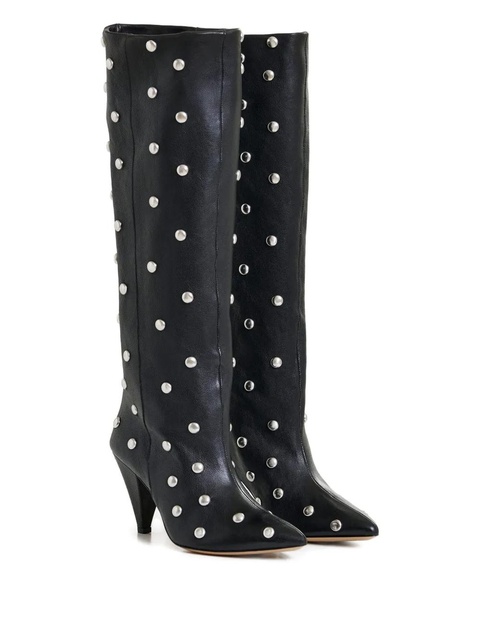 Essentiel Antwerp 90mm stud-embellished knee-high boots - Black - zdjęcie produktu nr 2