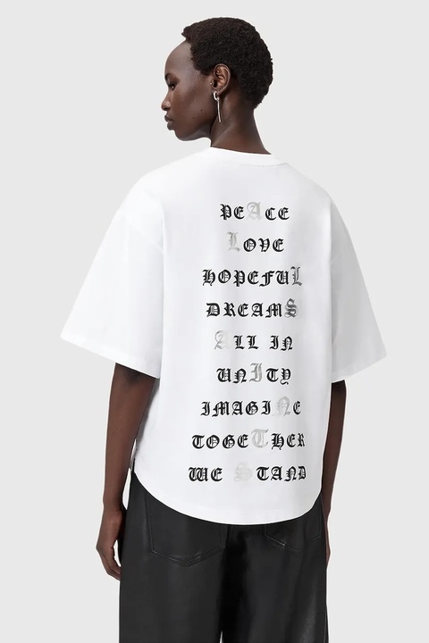 AllSaints t-shirt bawełniany damski kolor biały W088JD - zdjęcie produktu nr 1