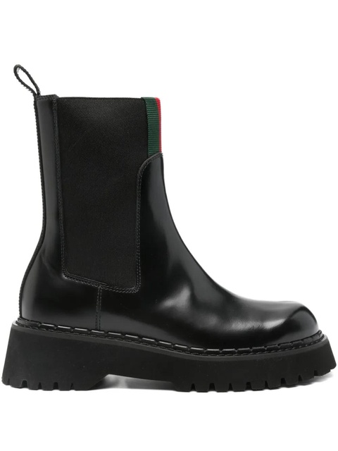 Gucci leather Chelsea boots - Black - zdjęcie produktu nr 1