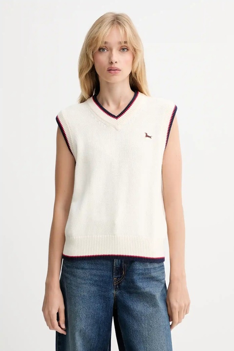 Levi's kamizelka z domieszką wełny damski kolor beżowy lekki 0037T - zdjęcie produktu nr 1
