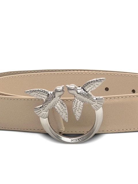 PINKO bird-buckle leather belt - Neutrals - zdjęcie produktu nr 1