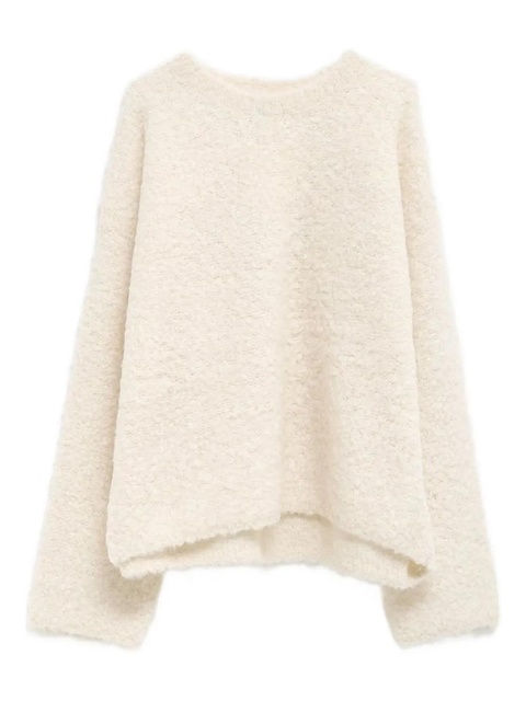 TOTEME bouclé sweater - White - zdjęcie produktu nr 1