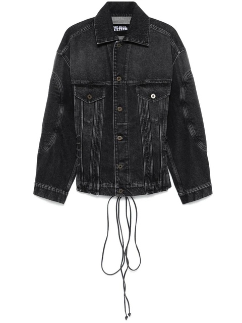 Jean Paul Gaultier lace-up denim jacket - Black - zdjęcie produktu nr 1