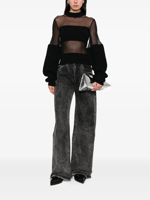 Jean Paul Gaultier cropped sweater - Black - zdjęcie produktu nr 1