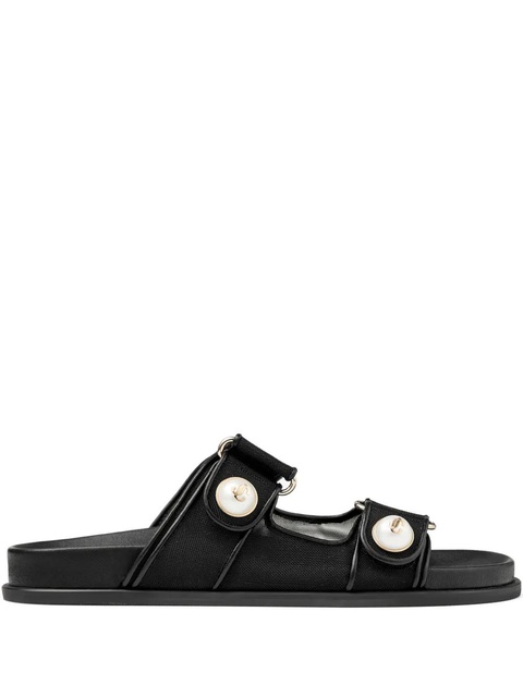 Jimmy Choo Fayence pearl-embellished sandals - Black - zdjęcie produktu nr 1