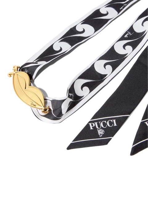PUCCI scarf lip-ring choker - Black - zdjęcie produktu nr 1