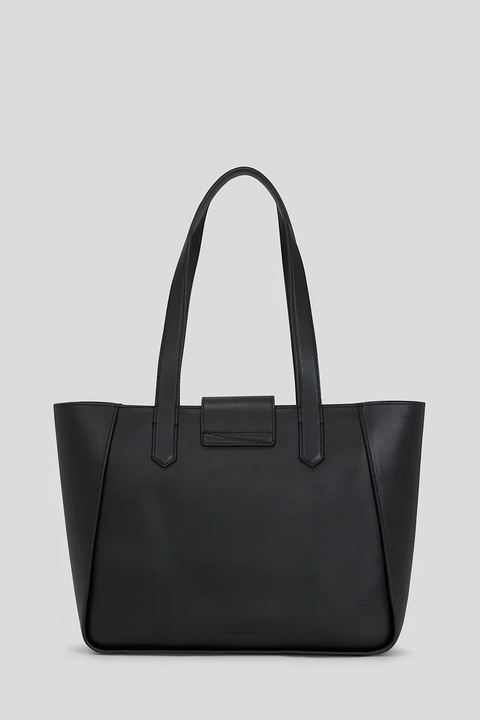 Karl Lagerfeld torebka skórzana kolor czarny A3W30133 - zdjęcie produktu nr 2
