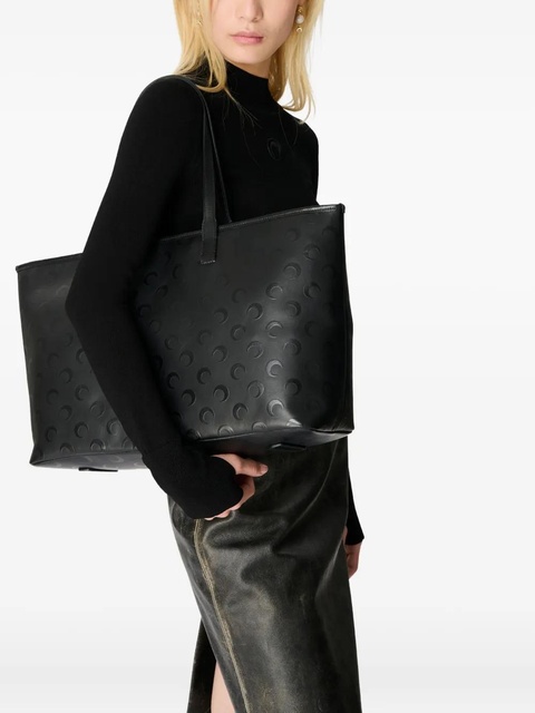 Marine Serre Moon canvas tote bag - Black - zdjęcie produktu nr 1