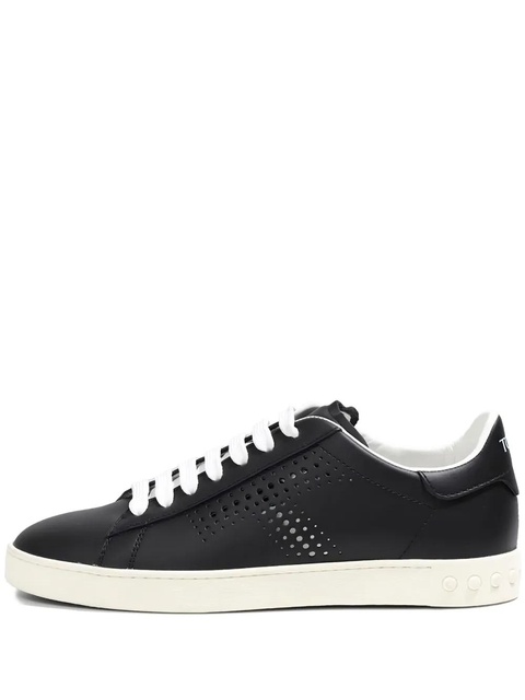 Tod's perforated laced sneakers - Black - zdjęcie produktu nr 1