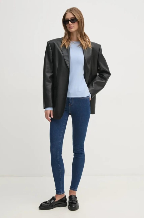 Tommy Hilfiger jeansy damskie kolor granatowy WW0WW43727 - zdjęcie produktu nr 2