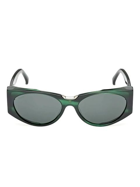 Max Mara Eyewear geometric-frame sunglasses - Green - zdjęcie produktu nr 1