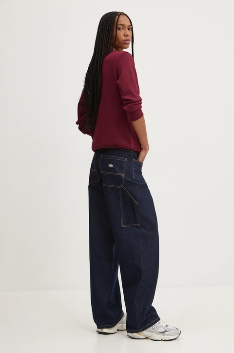 Dickies jeansy HERNDON damskie high waist DK0A4YPY - zdjęcie produktu nr 2