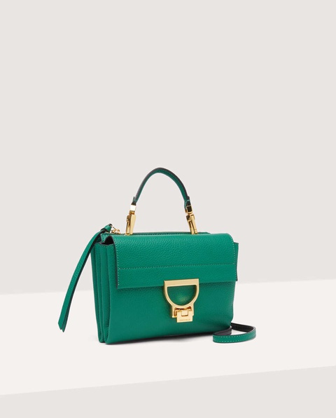 COCCINELLE - Zielona torba ze skóry Arlettis Mini - zdjęcie produktu nr 1