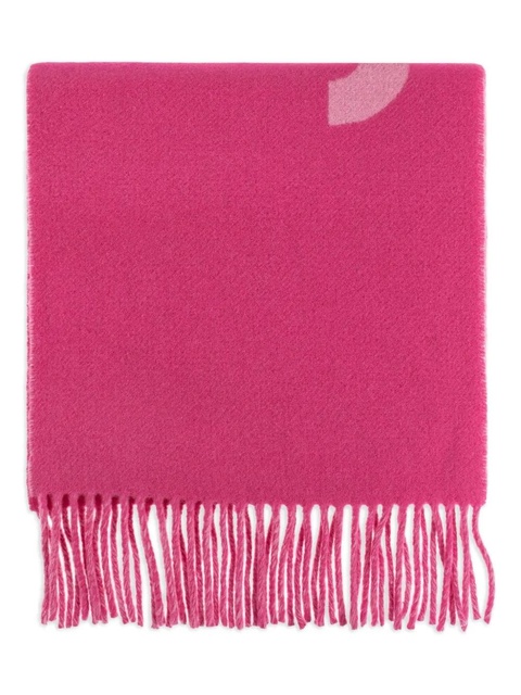 Jacquemus logo fringed scarf - Pink - zdjęcie produktu nr 1