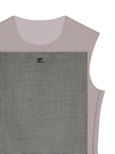 Courrèges illusion houndstooth bodysuit - Black - zdjęcie produktu nr 2