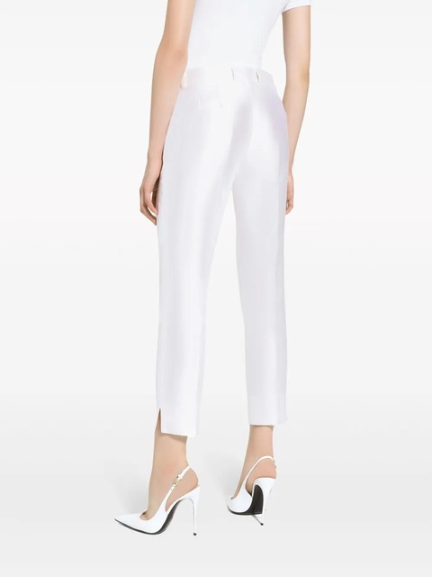 Dolce & Gabbana silk tailored trousers - White - zdjęcie produktu nr 2