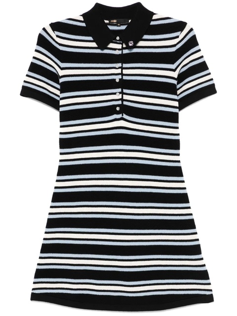 Maje striped mini dress - Black - zdjęcie produktu nr 1