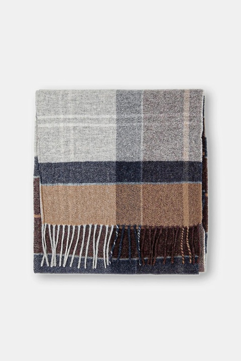 Barbour szalik wełniany kolor multicolor wzorzysty USC0322 - zdjęcie produktu nr 2