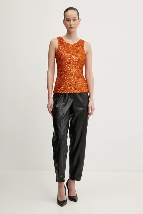 Never Fully Dressed top Rust Sequin kolor pomarańczowy NFDTO1615 - zdjęcie produktu nr 2
