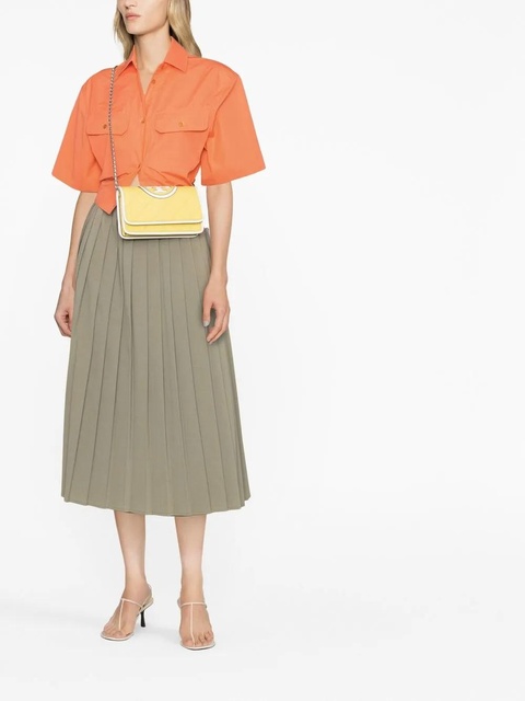 Tory Burch quilted leather crossbody bag - Yellow - zdjęcie produktu nr 1